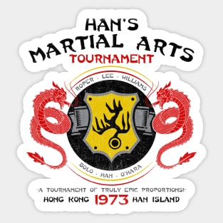 Han's Martial Arts Tournament Sticker